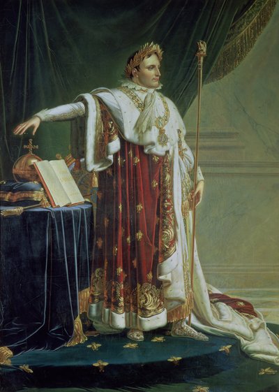 Porträt von Napoleon I. in seinen Krönungsroben, 1804 von Anne Louis Girodet de Roucy Trioson